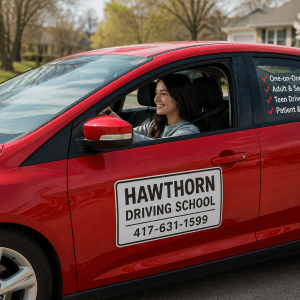 Hawthorn Driving School car for driving lessons in Springfield Missouri